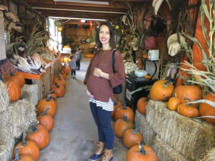 Me and all the pumpkins I grew